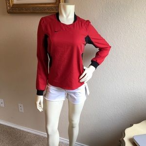 Women’s Nike Dri-fit Red/Black Pullover Jacket XS